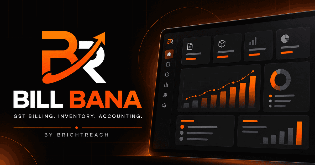 Bill Bana GST billing, inventory and accounting software by BrightReach